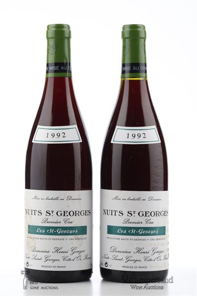 NUITS ST GEORGES LES ST GEORGES 1992 - Henri Gouges - 2 Bottles