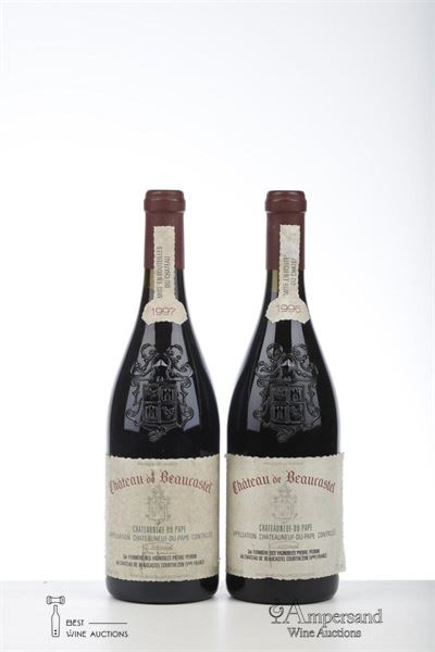 CHATEAUNEUF DU PAPE BEAUCASTEL 1*1996 + 1*1997  - Beaucastel - 2 Bottles