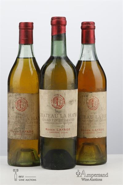 LA HAYE BLANC 1947 - Neg. Roger Lafage - 3 Bottles