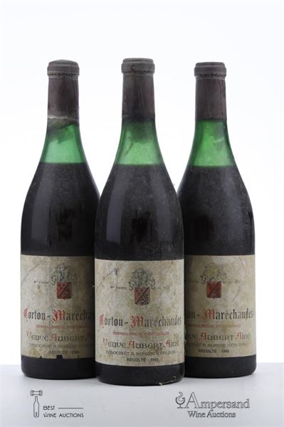 CORTON MARECHAUDES 1966 - Veuve Aubert Aine - 3 Bottles