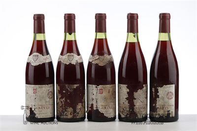 BEAUNE GREVES 1982 - Domaine Genot Boulanger - 5 Bottles