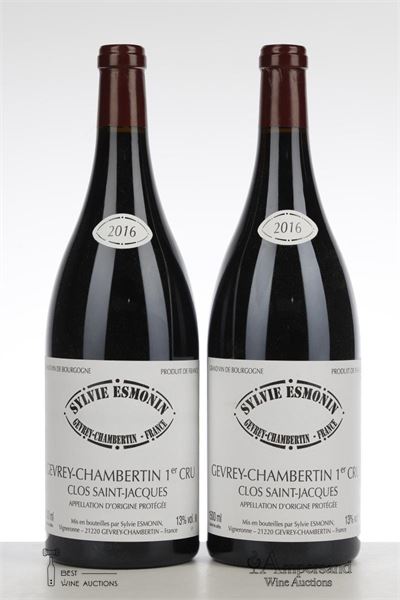 GEVREY CHAMBERTIN CLOS ST JACQUES 2016 - Sylvie Esmonin - 2 Magnums