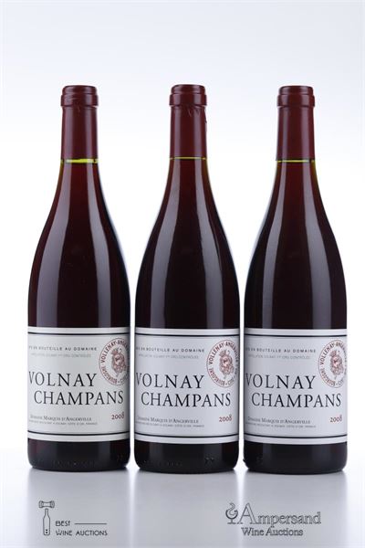 VOLNAY CHAMPANS 2008 - Marquis d'Angerville - 3 Bottles