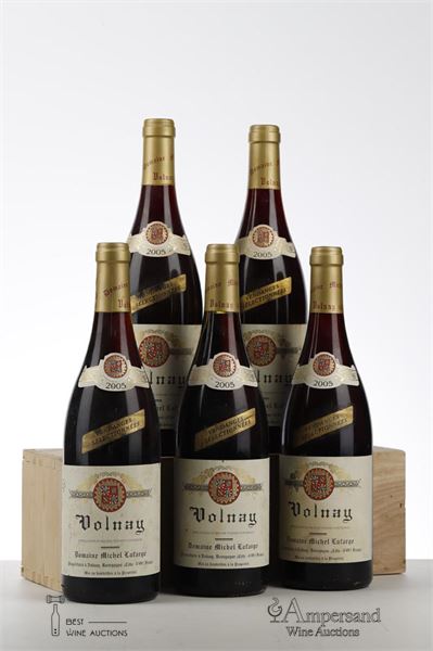 VOLNAY VENDANGES SELECTIONNEES 2005 - Michel Lafarge - 5 Bottles