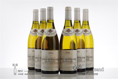 PULIGNY MONTRACHET LES PUCELLES 1996 - Bouchard - 6 Bottles