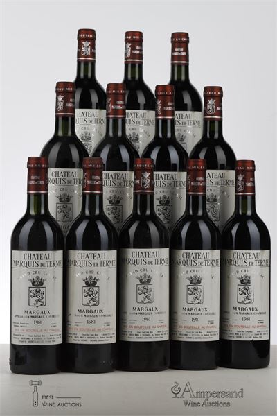 MARQUIS DE TERME 1981 - Mc - 12 Bottles - Owc 12