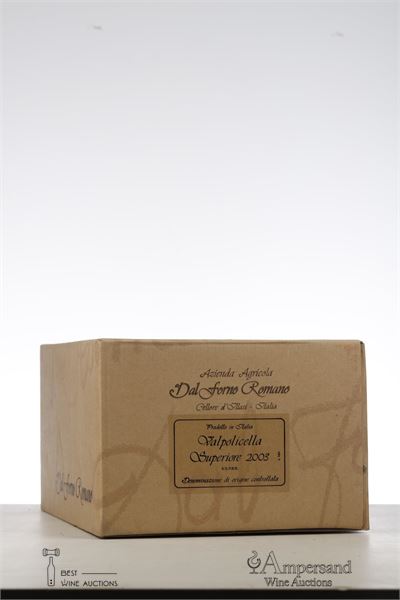 VALPOLICELLA SUPERIORE VIGNETO MONTE LODOLETTA 2003 - Romano Dal Forno  - 6 Bottles - Oc 6