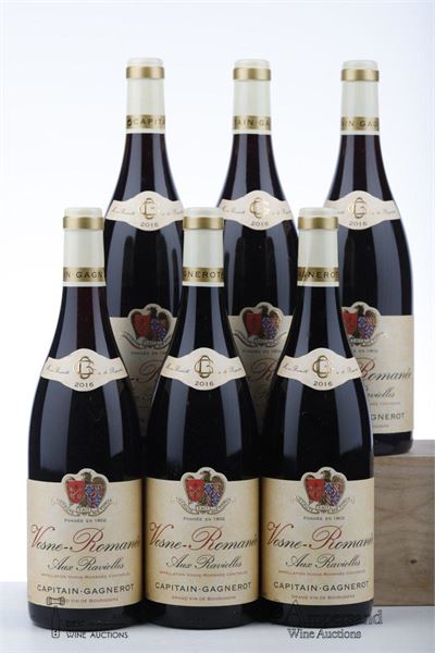 VOSNE ROMANEE AUX RAVIOLLES 2016 - Capitain Gagnerot - 6 Bottles