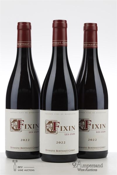 FIXIN LES CLOS 2022 - Berthaut Gerbet - 3 Bottles