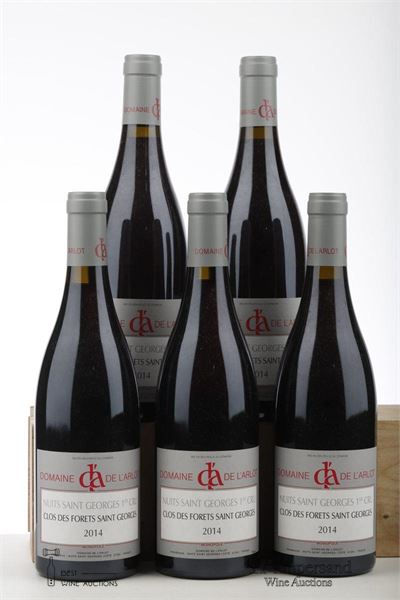 NUITS ST GEORGES CLOS DES FORETS ST GEORGES 2014 - Domaine de l'Arlot - 5 Bottles