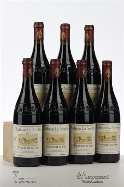 CHATEAUNEUF DU PAPE LA NERTHE 2007 - Chateau La Nerthe - 7 Bottles