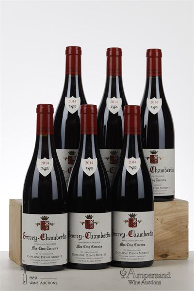 GEVREY CHAMBERTIN MES CINQ TERROIRS 2014 - Denis Mortet - 6 Bottles