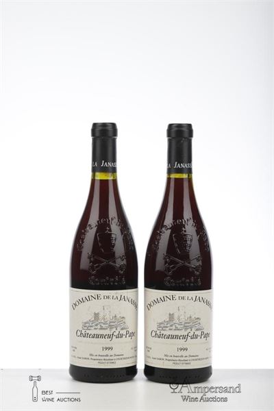 CHATEAUNEUF DU PAPE DOMAINE DE LA JANASSE 1999 - Aime Sabon - 2 Bottles
