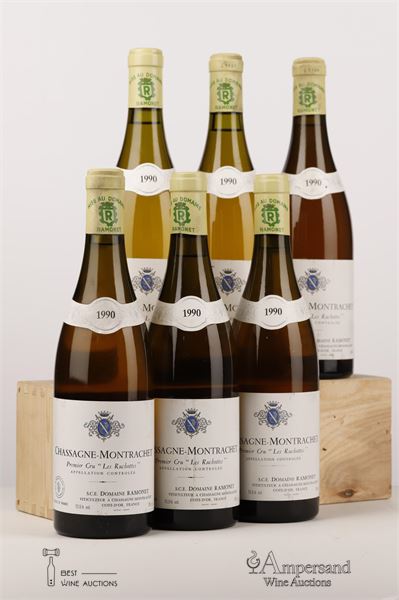 CHASSAGNE MONTRACHET BLANC LES RUCHOTTES 1990 - Ramonet - 6 Bottles