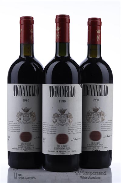 TIGNANELLO 1980 - Antinori - 3 Bottles