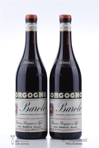 BAROLO 1986 - Giacomo Borgogno - 2 Bottles