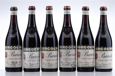 BAROLO RISERVA 1958 - Giacomo Borgogno - 11 Bottles