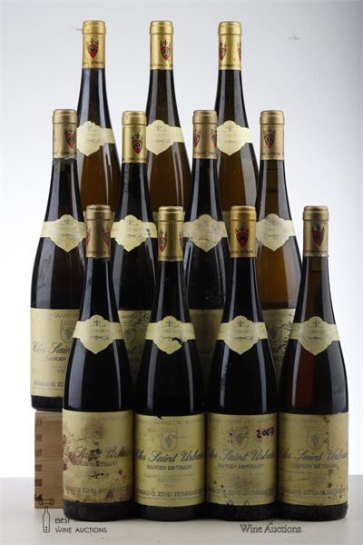 RIESLING CLOS ST URBAIN RANGEN DE THANN 1*2005 + 2*2006 + 3*2007 + 1*2008 + 2*2010 + 2*2014 - Zind Humbrecht - 11 Bottles