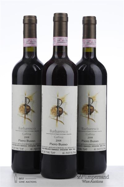 BARBARESCO GALLINA 2008 - Piero Busso - 3 Bottles
