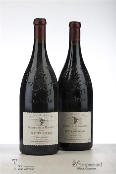 CHATEAUNEUF DU PAPE LA REINE DES BOIS 1*2005 + 1*2006   - Domaine de la Mordoree - 2 Magnums