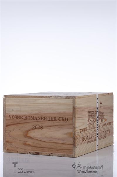 VOSNE ROMANEE CUVEE DUVAULT BLOCHET 2008 - Domaine de la Romanee Conti - 6 Bottles - Owc 6