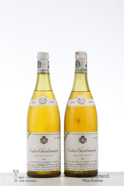 CORTON CHARLEMAGNE 1978 - Domaine de la Juviniere - 2 Bottles