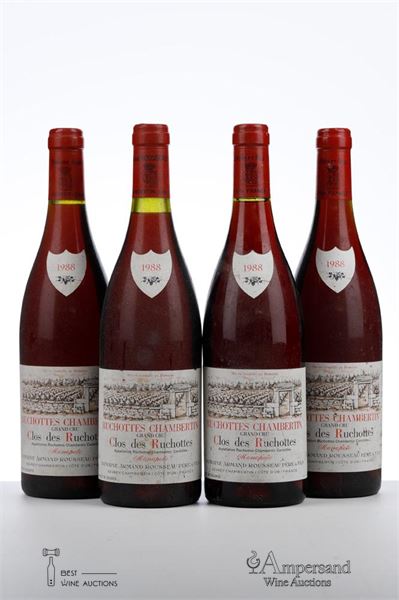 RUCHOTTES CHAMBERTIN CLOS DES RUCHOTTES 1988 - Armand Rousseau - 4 Bottles