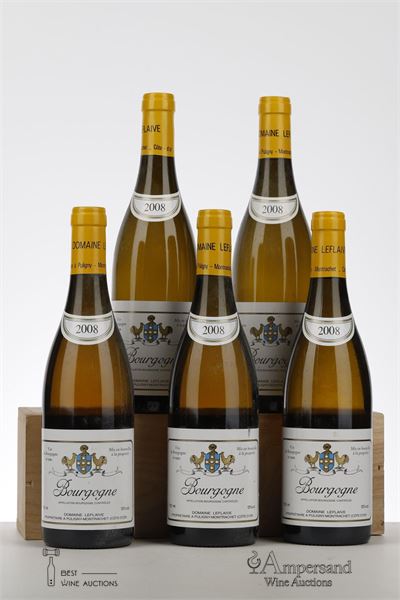 BOURGOGNE BLANC 2008 - Domaine Leflaive - 5 Bottles