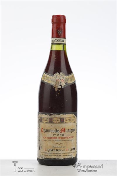 CHAMBOLLE MUSIGNY LA COMBE D'ORVEAUX 1989 - Bruno Clavelier - 1 Bottle