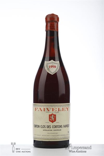 CORTON CLOS DES CORTONS 1959 - Faiveley Mise Leopold Legrand - 1 Bottle