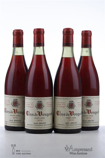 CLOS DE VOUGEOT 1976 - Jean Grivot - 4 Bottles
