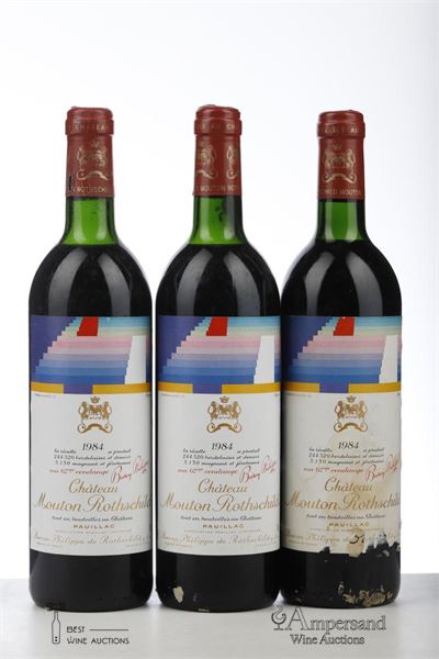 MOUTON ROTHSCHILD 1984 - Mc - 3 Bottles
