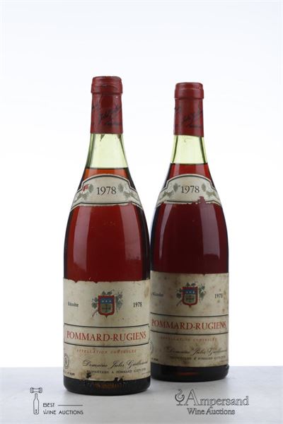 POMMARD RUGIENS 1978 - Jules Guillemard     - 2 Bottles