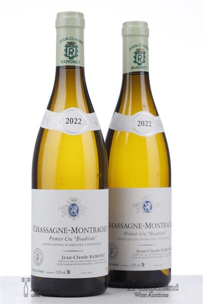 CHASSAGNE MONTRACHET BLANC LA BOUDRIOTTE 2022 - Ramonet - 2 Bottles