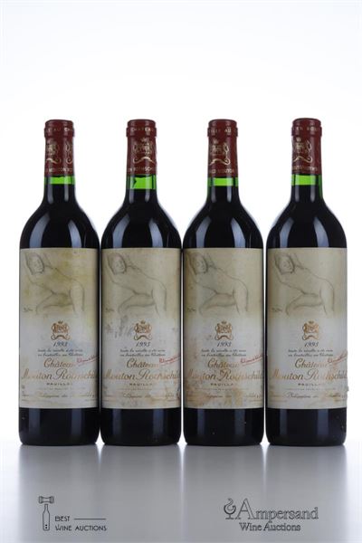 MOUTON ROTHSCHILD 1993 - 4 Bottles