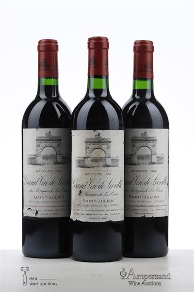 LEOVILLE LAS CASES 1986 - Mc - 3 Bottles