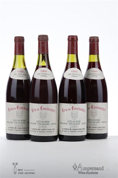 COUDOULET DE BEAUCASTEL 1988 - Beaucastel - 4 Bottles