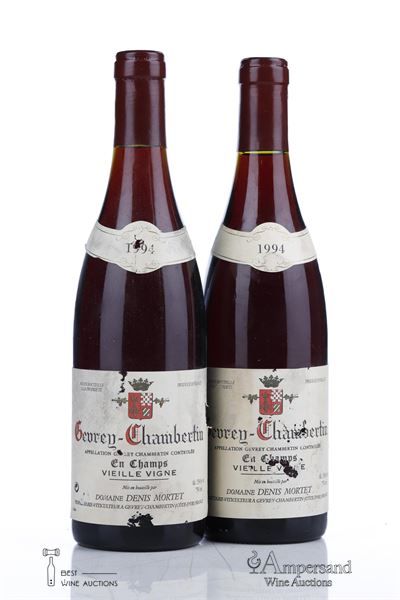 GEVREY CHAMBERTIN EN CHAMPS VIEILLE VIGNE 1994 - Denis Mortet - 2 Bottles