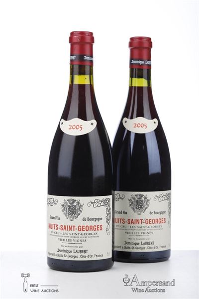 NUITS ST GEORGES LES ST GEORGES VIEILLES VIGNES 2005 - Dominique Laurent - 2 Bottles