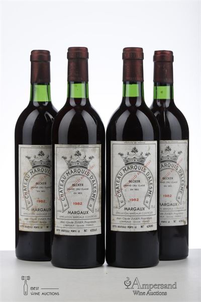 MARQUIS D'ALESME BECKER 1982 - Mc - 4 Bottles