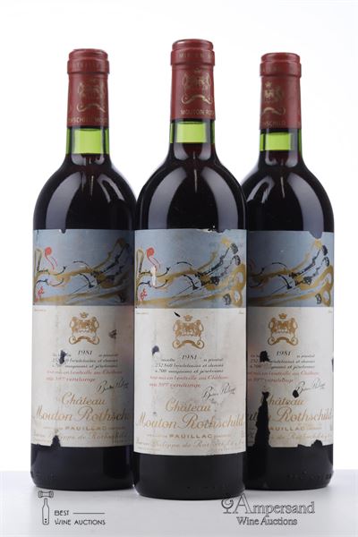 MOUTON ROTHSCHILD 1981 - Mc - 3 Bottles