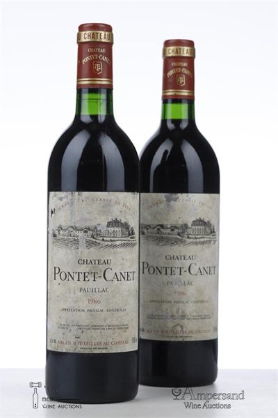 PONTET CANET 1986 - Mc - 2 Bottles