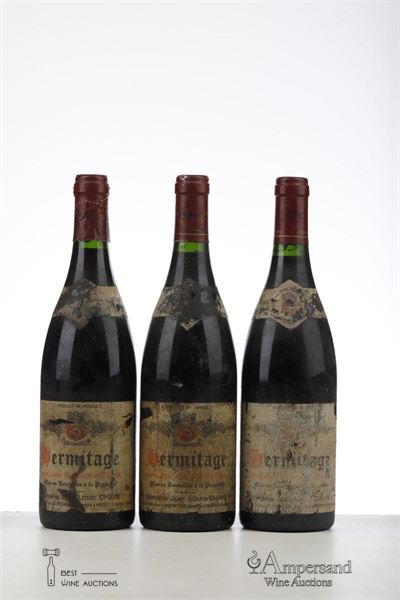 HERMITAGE ROUGE 1990 - Jean Louis Chave - 3 Bottles