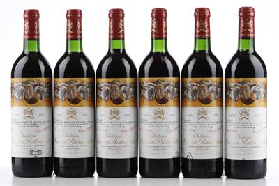 MOUTON ROTHSCHILD 1987 - 10 Bottles - Owc 12
