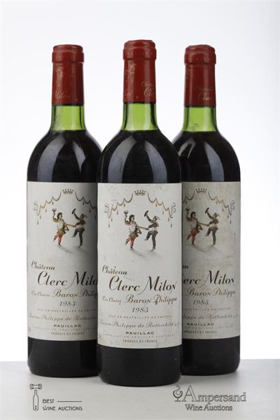 CLERC MILON 1983 - Mc - 3 Bottles