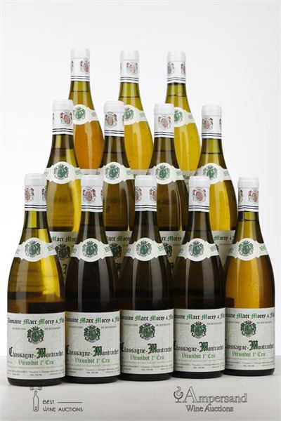 CHASSAGNE MONTRACHET BLANC VIRONDOT 1992 - Marc Morey - 12 Bottles - Oc 12