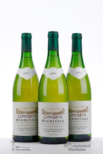 HERMITAGE BLANC 1993 - Gabriel Meffre - 3 Bottles