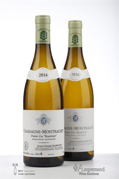 CHASSAGNE MONTRACHET BLANC BOUDRIOTTE 2016 - Ramonet - 2 Bottles