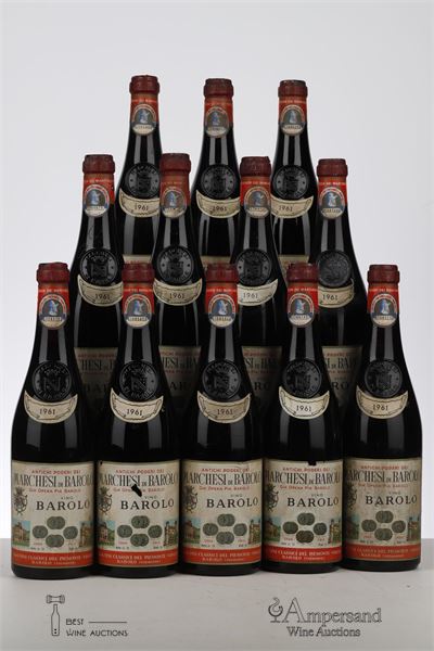 BAROLO 1961 - Marchesi di Barolo - 12 Bottles