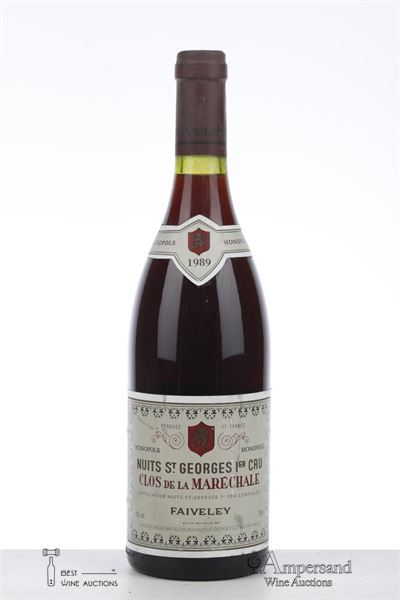 NUITS ST GEORGES CLOS DE LA MARECHALE 1989 - Faiveley  - 1 Bottle